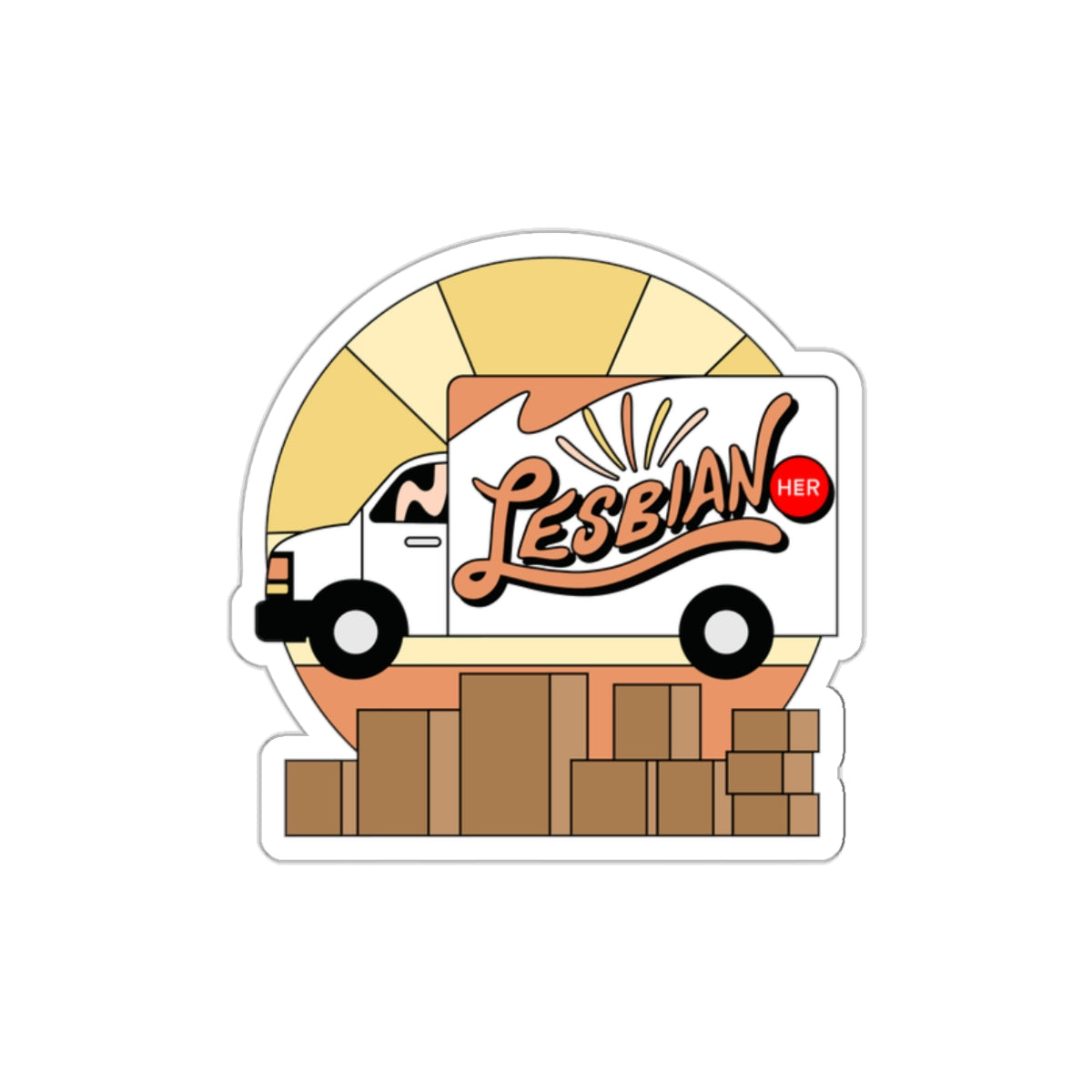 Lesbian - Die-Cut Stickers