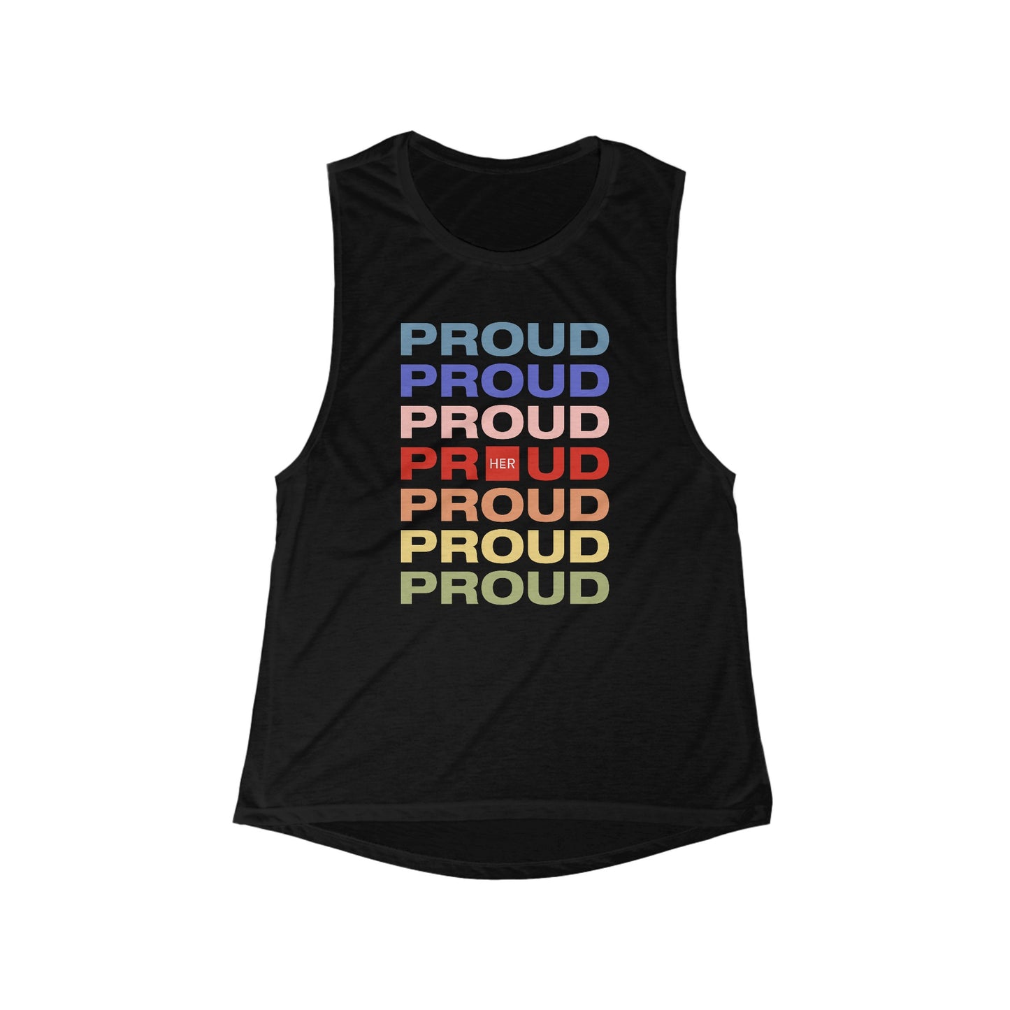 Proud Proud Proud - Tank Top in Black