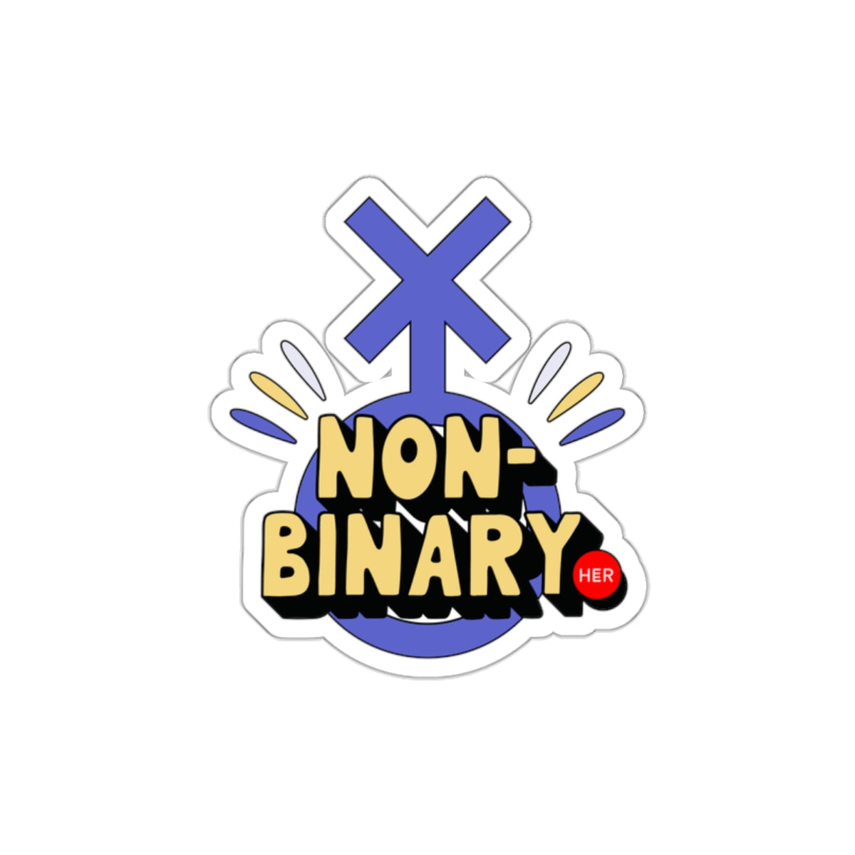 Non-Binary - Die-Cut Stickers
